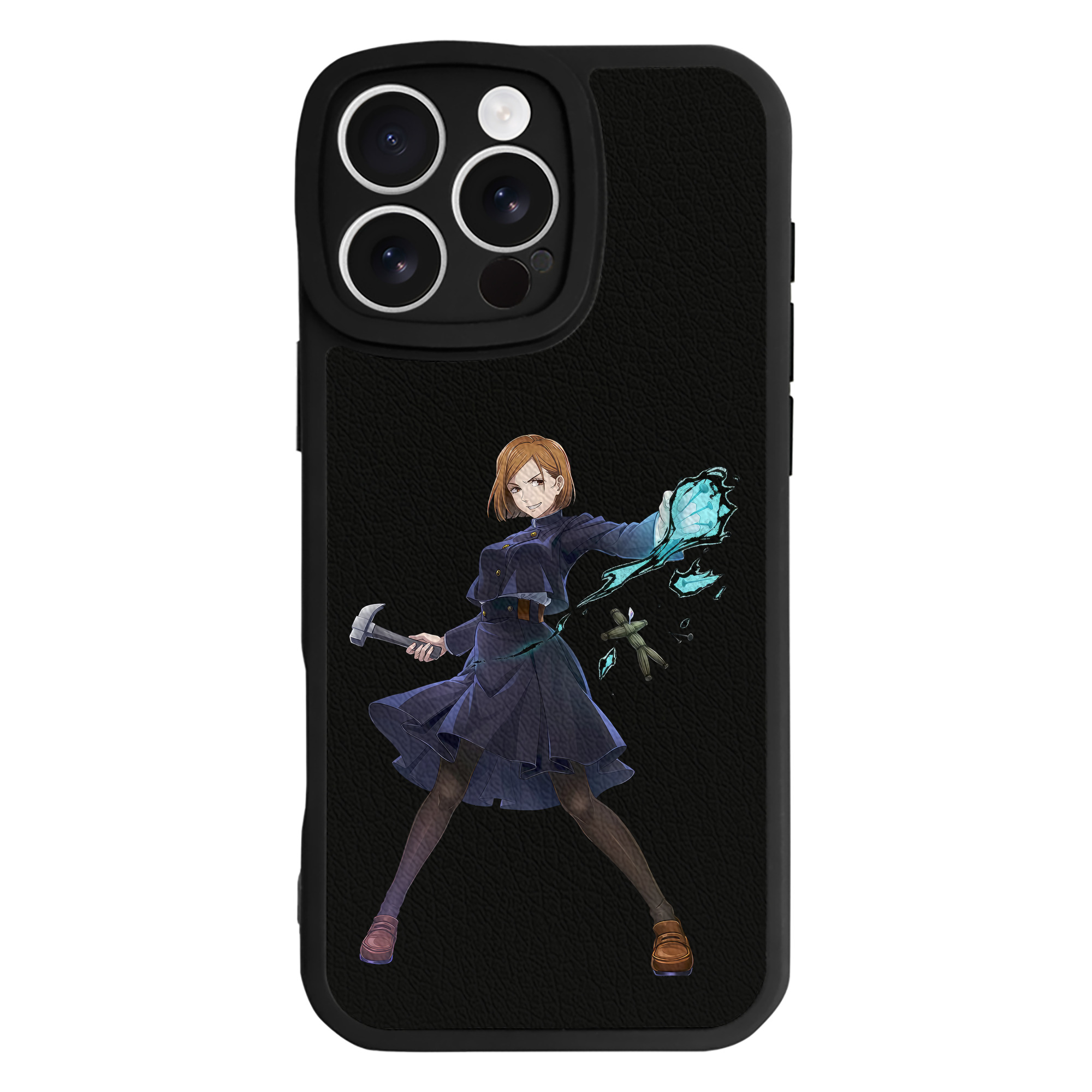 （画像用） 呪術廻戦 Jujutsu Kaisen 【iPhone 16シリーズ対応】シリコンスマホケース（レザー調） 材質：シリコン